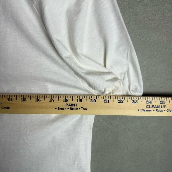 Brand New Aerie Bubble Sleeve T-Shirt Cropped Relaxed Fit White size S NWT - Picture 11 of 11
